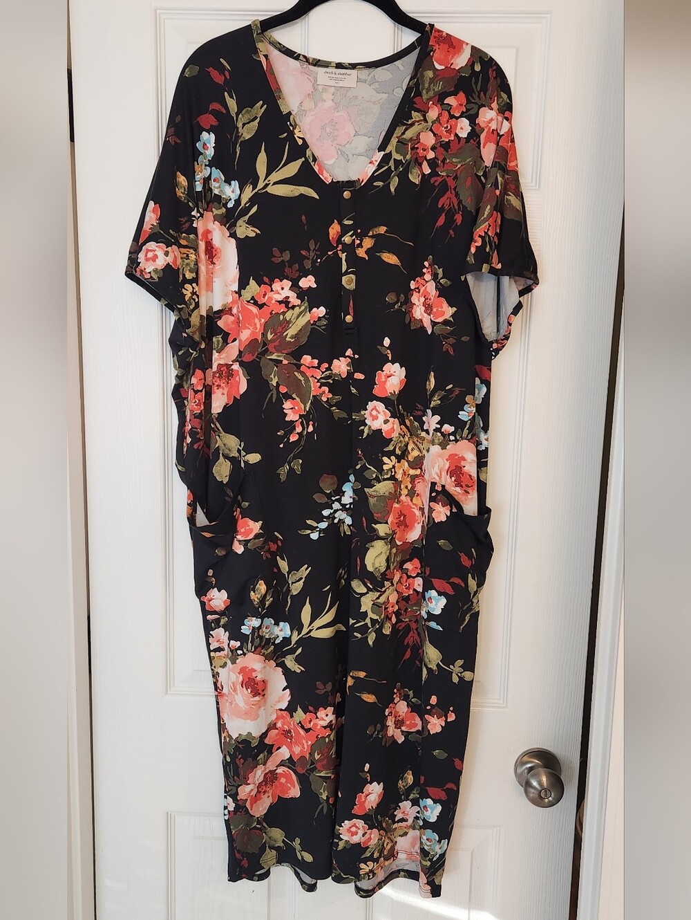 Dwell And Slumber Cocoon M/L Maternity Postpartum Sleep Dress